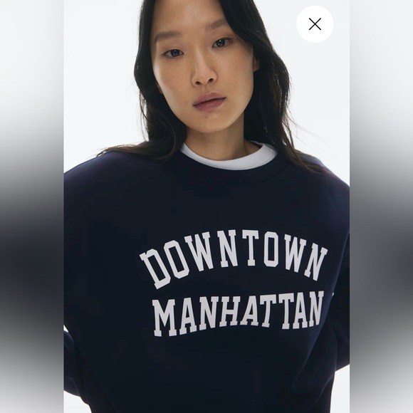 H&M Downtown Manhattan Navy Sweater - Picture 3 of 3